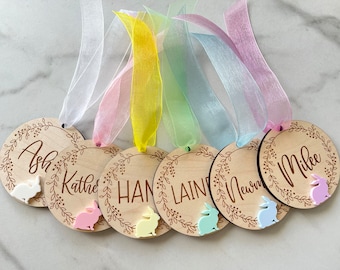 Personalized Easter Tag, Easter Basket Tag, Easter Basket Stuffers, Easter Gift Tag for Kids, Easter Gift for Baby, Easter Bunny Basket Tag