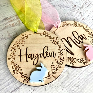 Personalized Easter Tag, Easter Basket Tag, Easter Basket Stuffers, Easter Gift Tag for Kids, Easter Gift for Baby, Easter Name Tag for Baby