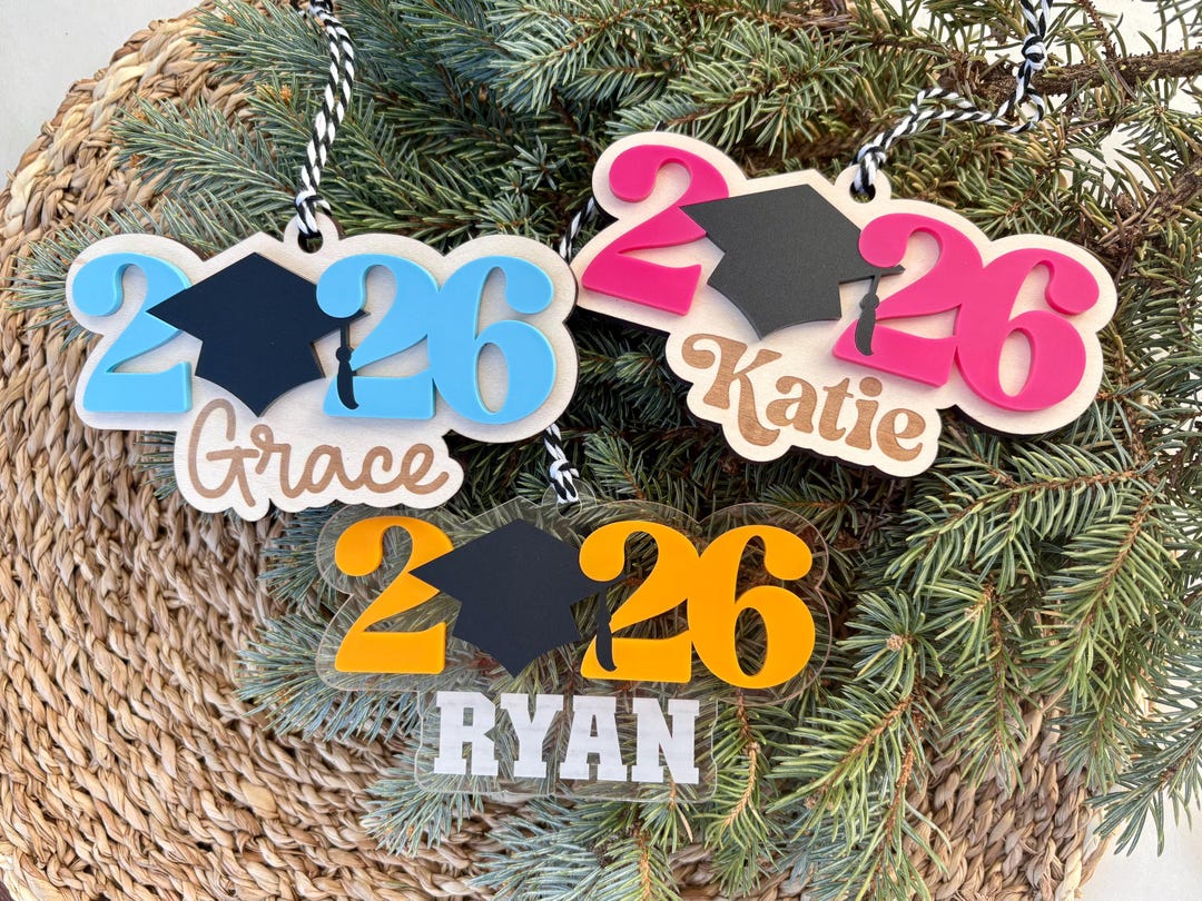 Personalized Graduation Christmas Ornament, Class of 2026 Gift, Gift ...