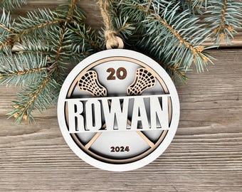 Personalized Lacrosse Christmas Ornament 2026, Lacrosse Player Senior Gift, Lacrosse Gift for Coach, Lacrosse Team Graduation Gift