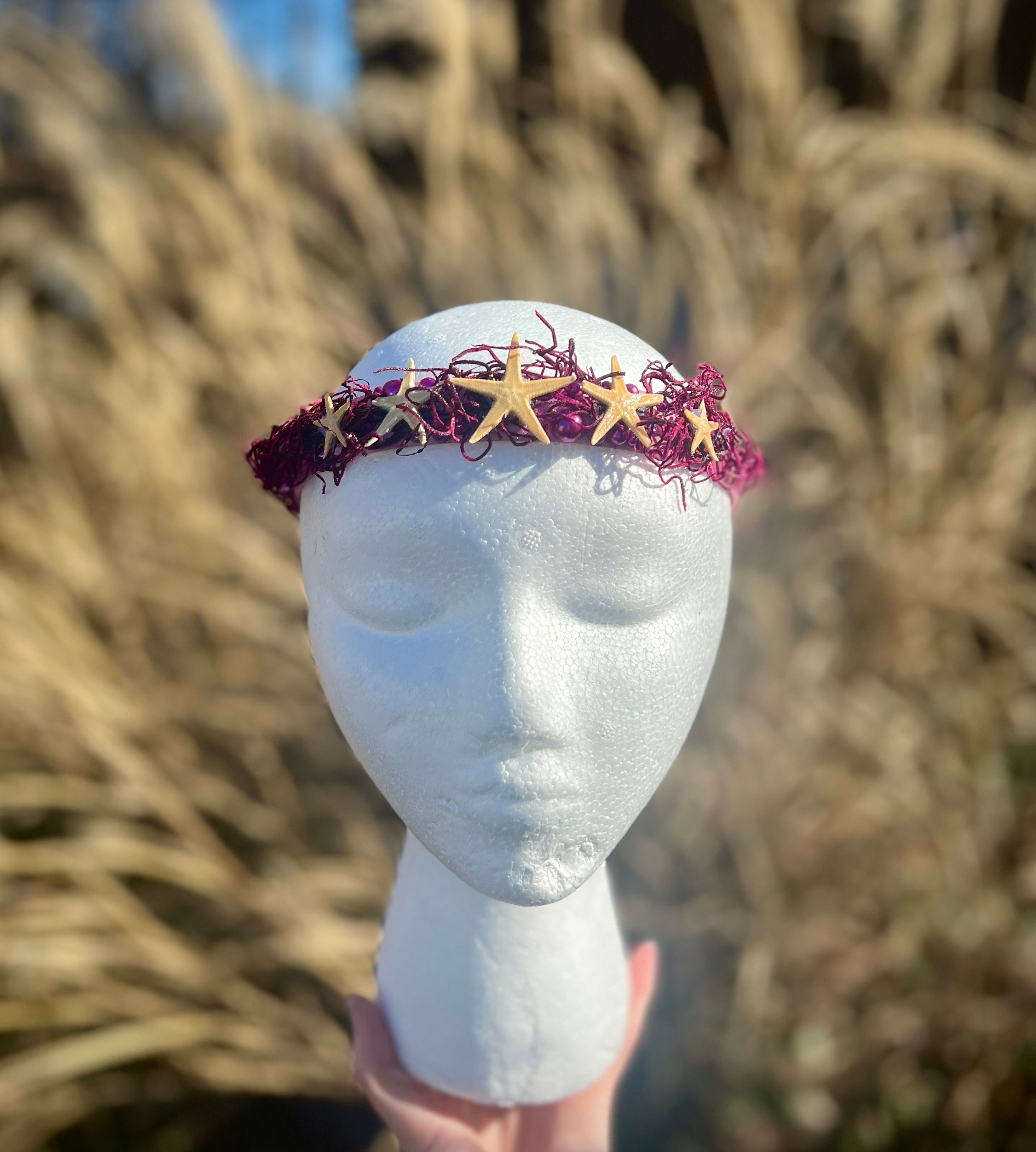 Super cute super fashionable REAL pearl headband for fun parties Real Pearl Headband - Etsy main image 2