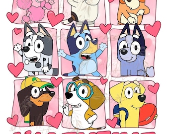 Bluey valentines png, bluey valentines shirt, bluey, bluey png, bluey birthday, bluey party, bluey shirt, bluey shirt png