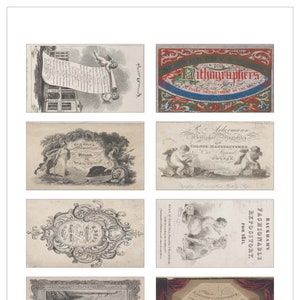 Vintage Trading Cards 5, Digital Download, Vintage ephemera, journaling cards, Tea ephemera, Junk Journal Digital