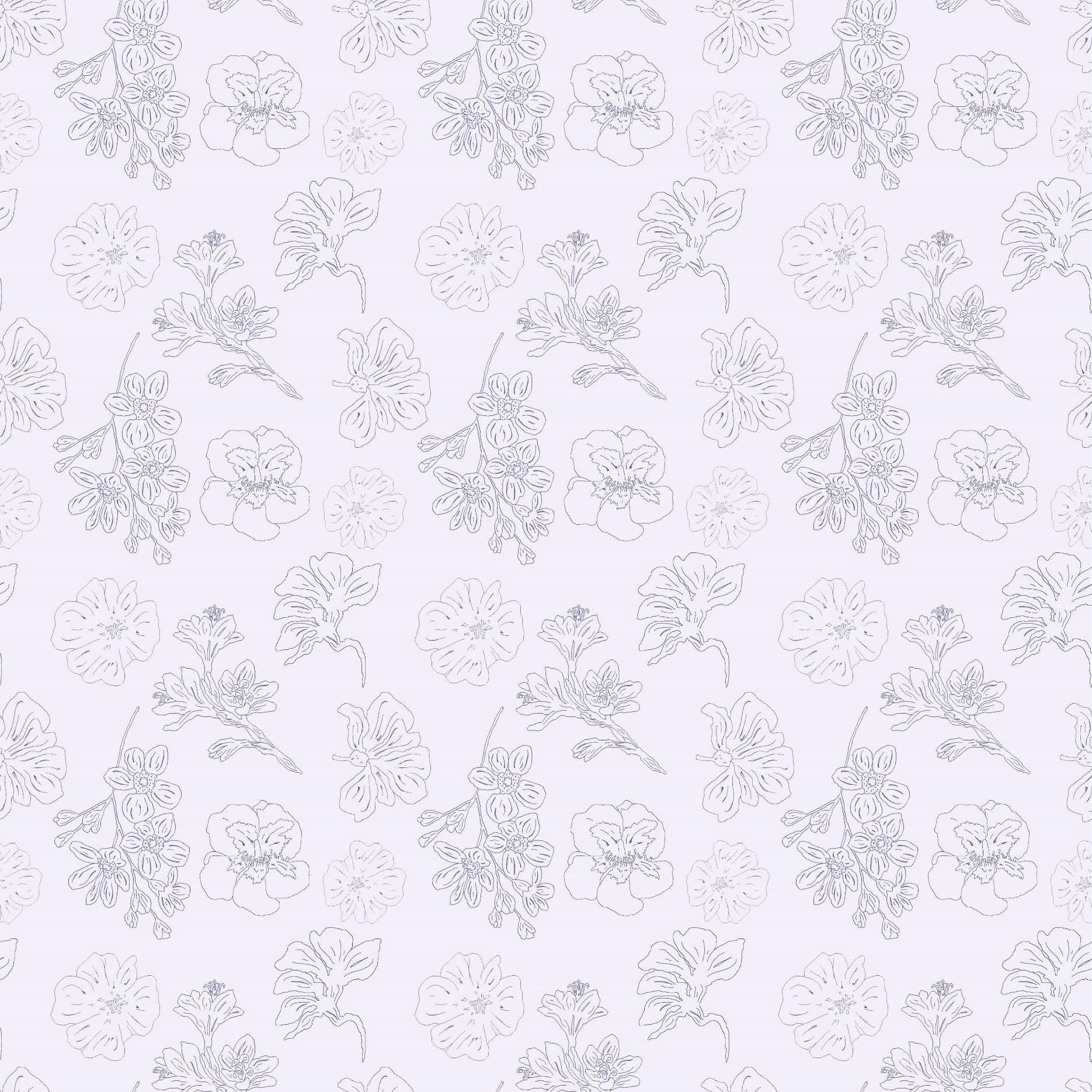 Blue Floral Paper Digital Download Ephemera Vintage Etsy