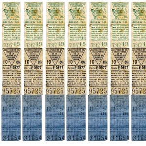 Tickets 4, 2 Pages, Printable, Vintage Ephemera, Vintage Printable, Digital Download, Ephemera, Junk Journals, Scrapbooking
