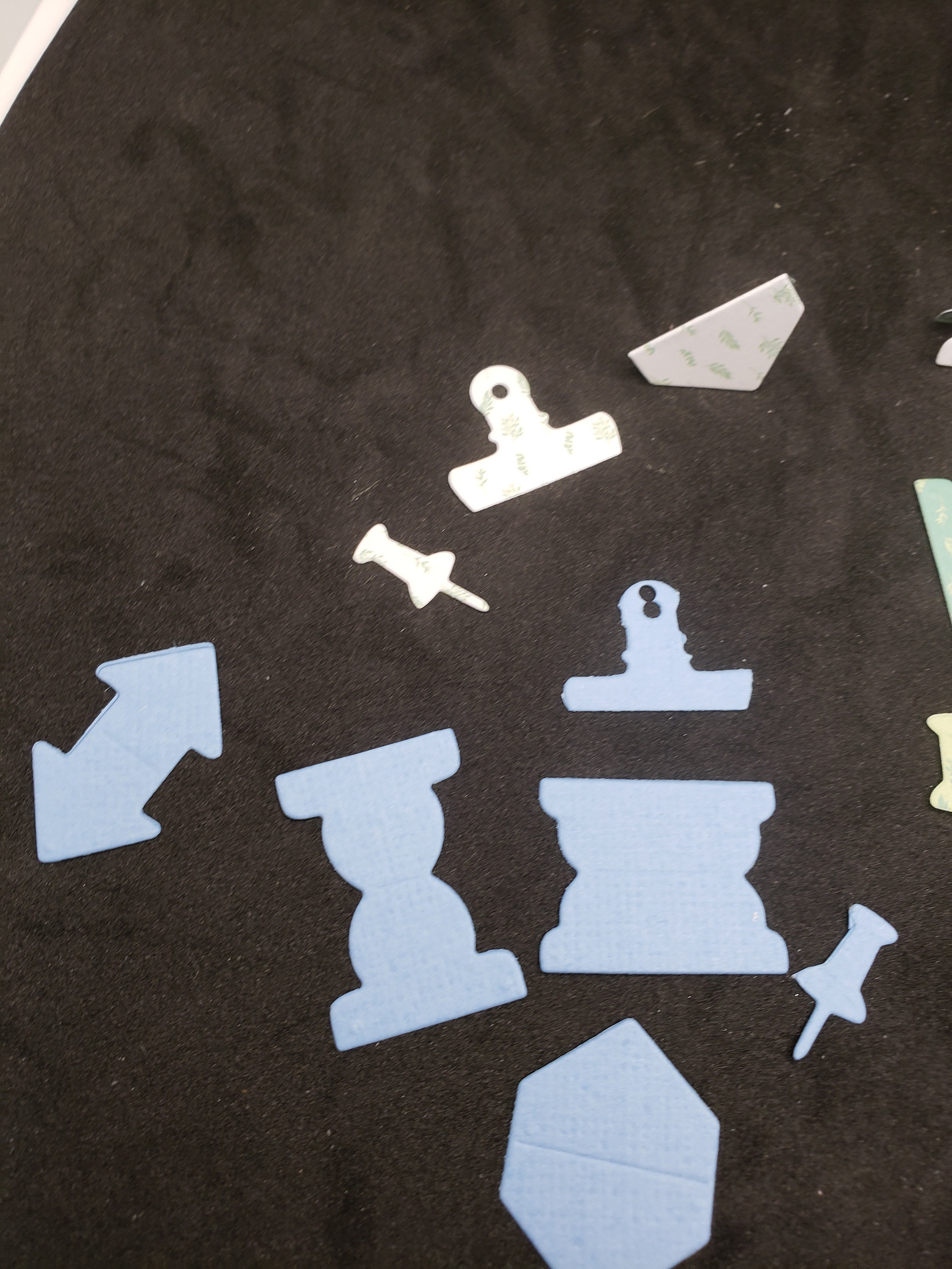 Mini Tabs Die Cut 6piece Set Variety of Shapes Die Cutting Etsy