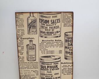 Vintage Newsprint Double Pocket Folder, Digital Download, ephemera, junk journals, journaling, scrapbooking, embellishments, stationery,