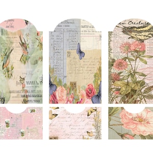 Blessings Pocket Tags, Digital Download, Ephemera, junk journals, journaling, scrapbooking, embellishments, stationery.