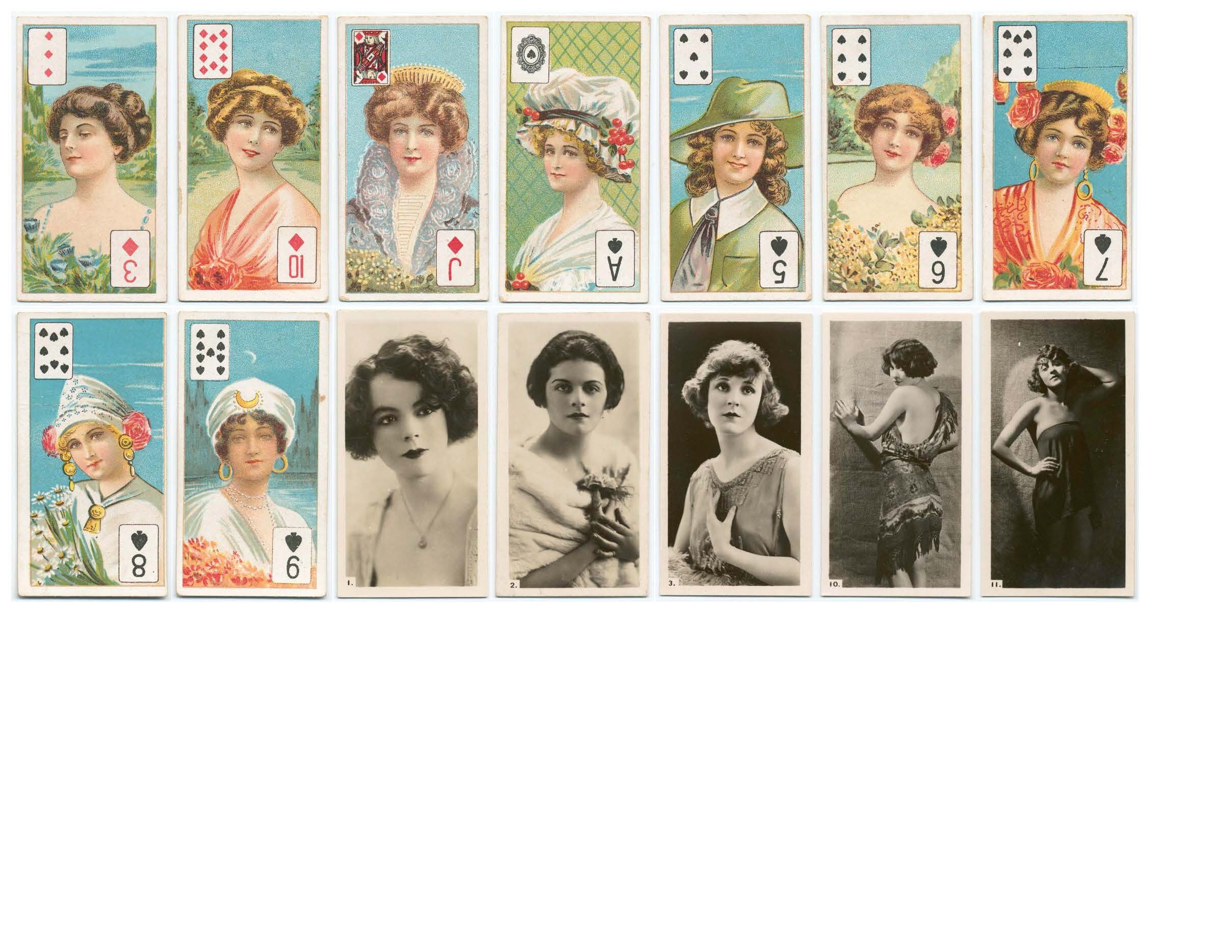Printable Vintage Beauties 3 Tea Cards 6 Pages Digital | Etsy