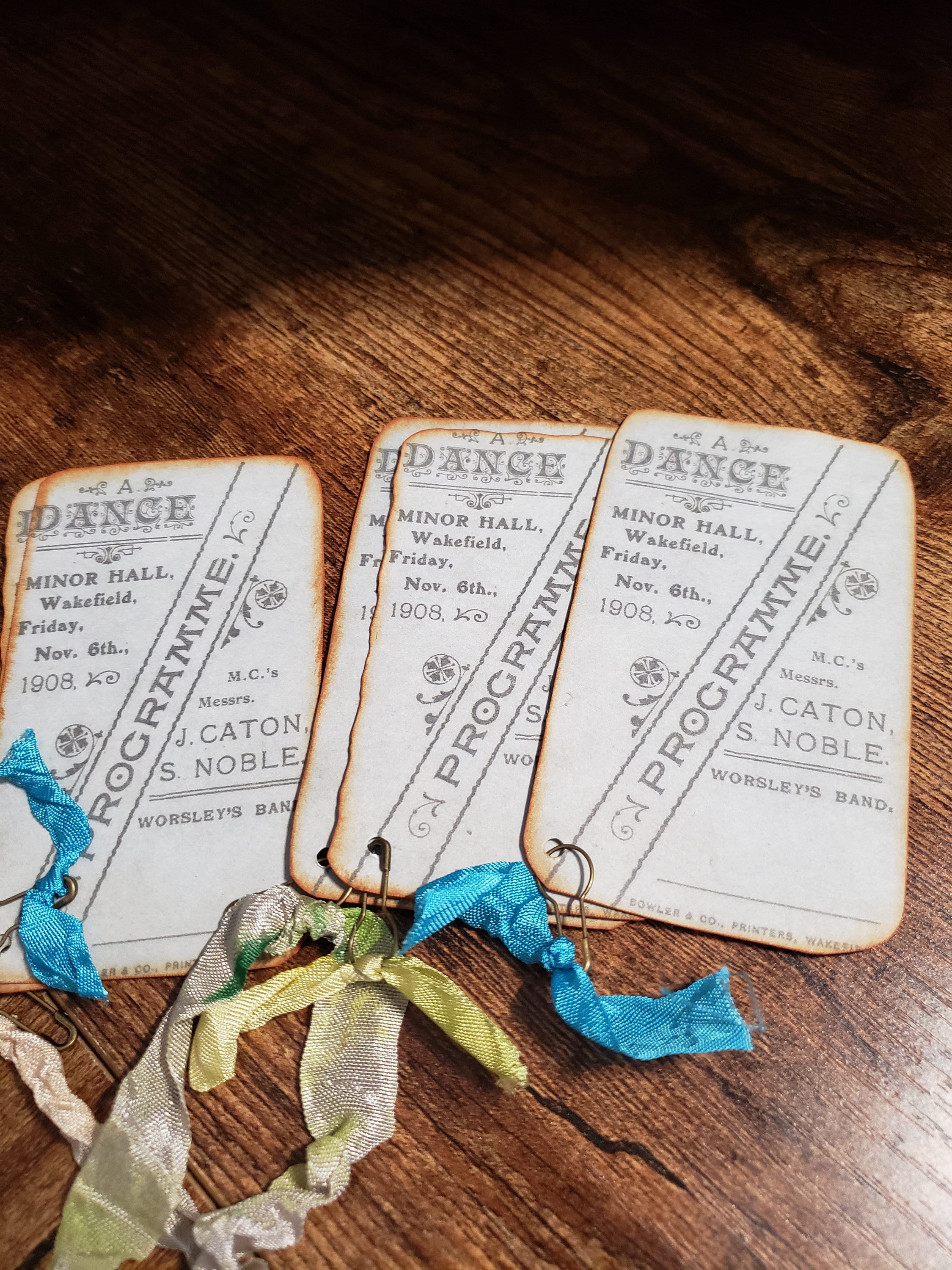 Dance Cardsbc2 Vintage Dance Cards Junk Journal Vintage Etsy