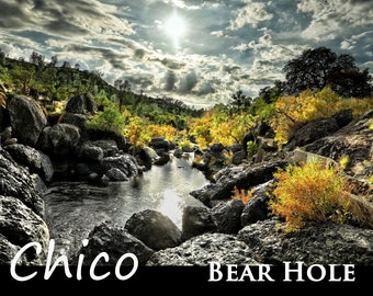 Fall Glory at Bear Hole, Upper Bidwell Park, Chico, CA 2x3 Magnet