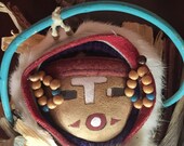 Hopi Kachina Corn Doll. Hand Made in the Traditional Style of Craftsmanship in Taos, New Mexico. c.1995. 19 quot Tall.