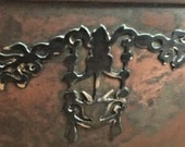 Exquisite HEINTZ Signed Arts Crafts Large Centerpiece Bowl. Sterling Silver Over Bronze. Elegant.