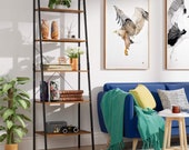 5 Tier Ladder Shelf Bookcase Plant Flower Display Shelving Unit Stand Metal Rack