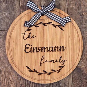 Engraved Cutting Board, Bamboo Cutting Board, Charcuterie Board
