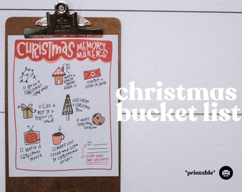 Christmas Bucket List and Activity Sheet *Printable*