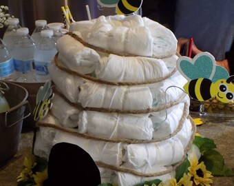 beehive diaper cake