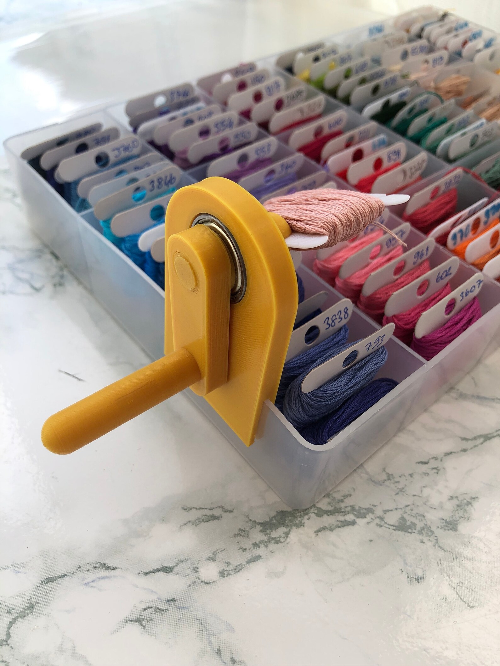 3D Printed Bobbin Winder for DMC Plastic Bobbins for Etsy