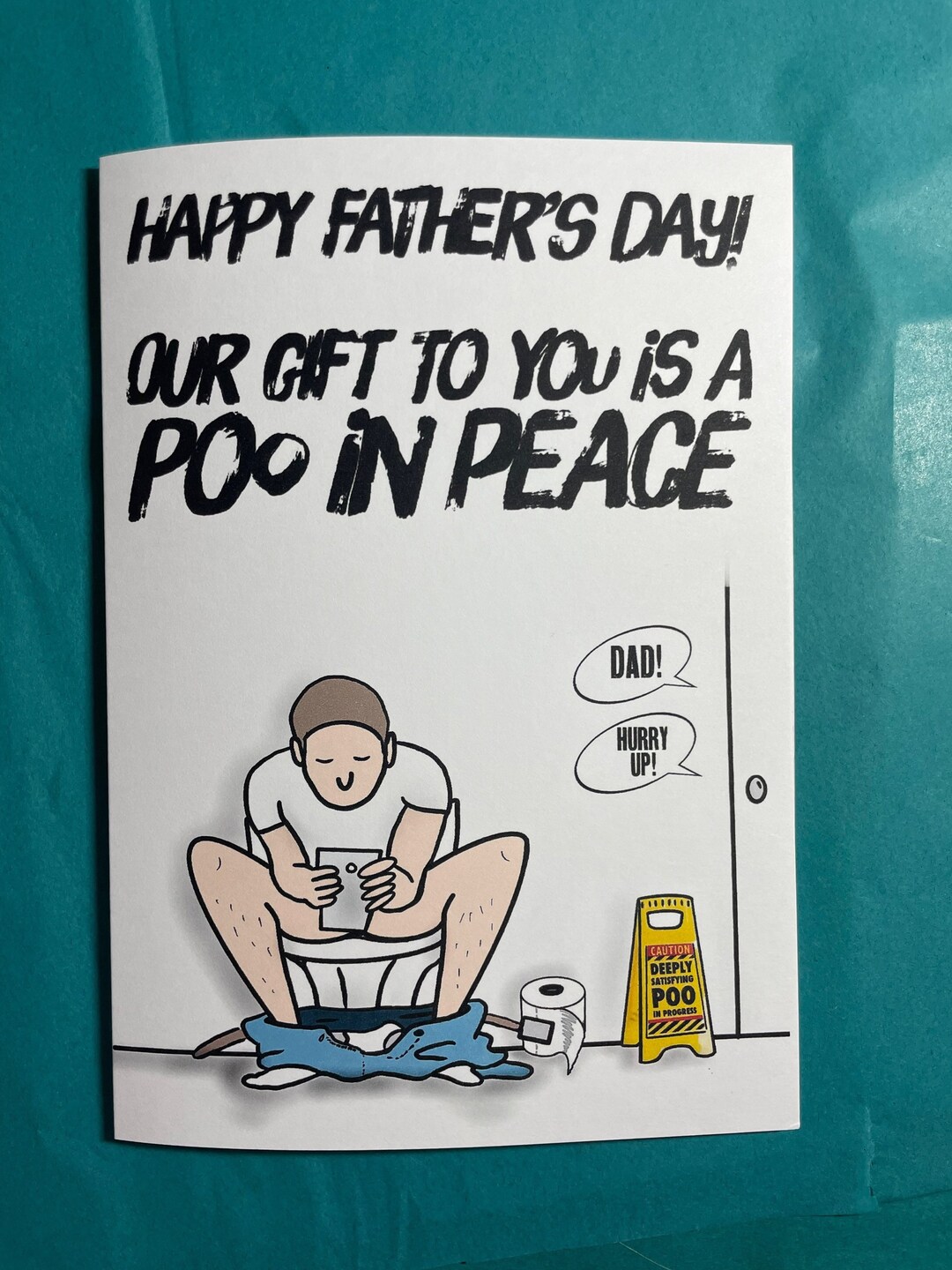 Funny, Rude, Happy Father’s Day, Card, Poo - Etsy