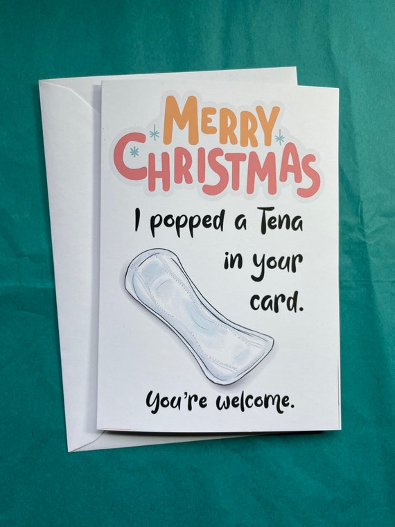 Rude Christmas Card For Wife Or Girlfriend - Gift Sack As Full As Ball - View #2