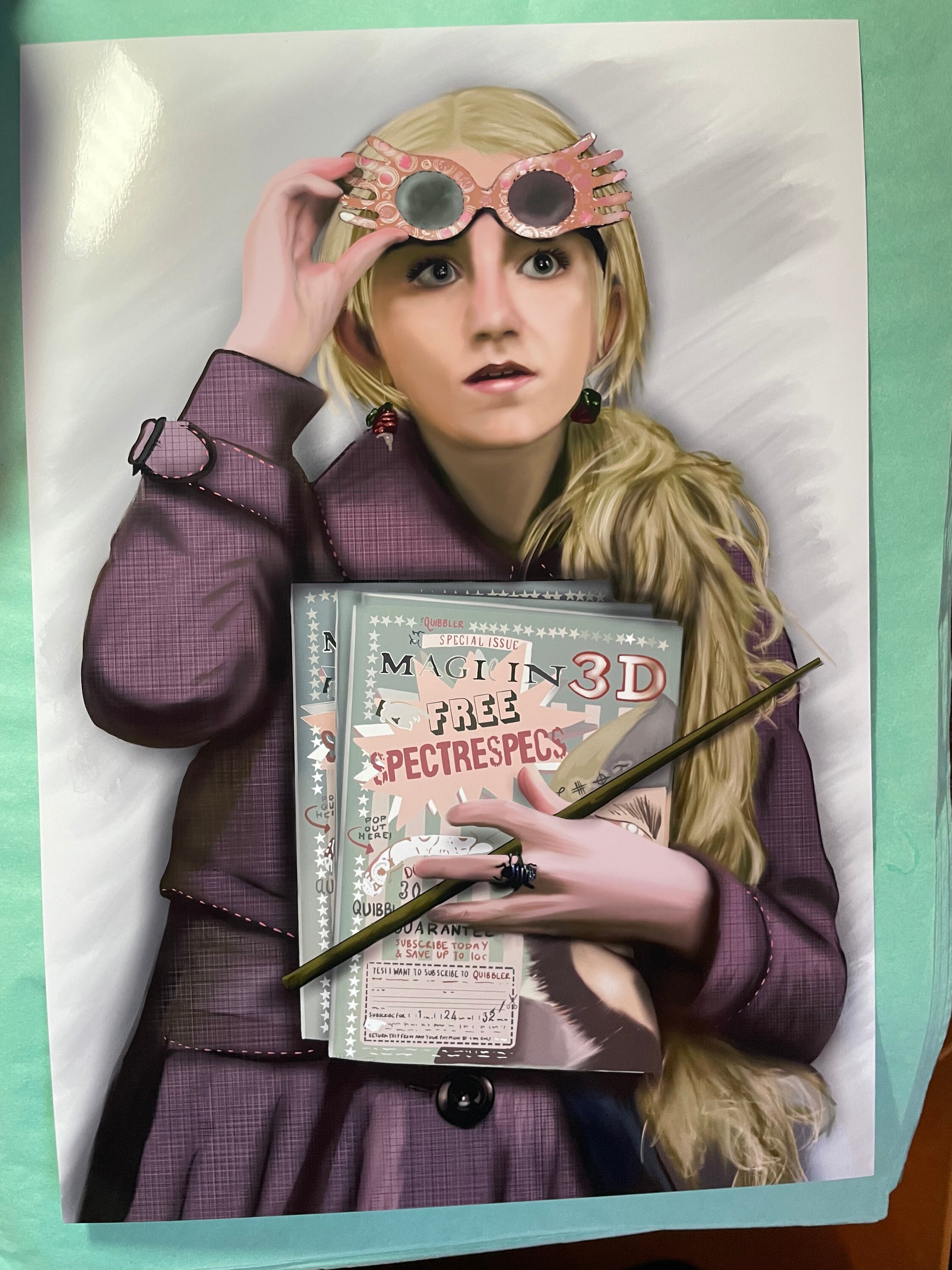 luna-lovegood-harry-potter-art-print-poster-unframed-etsy-uk