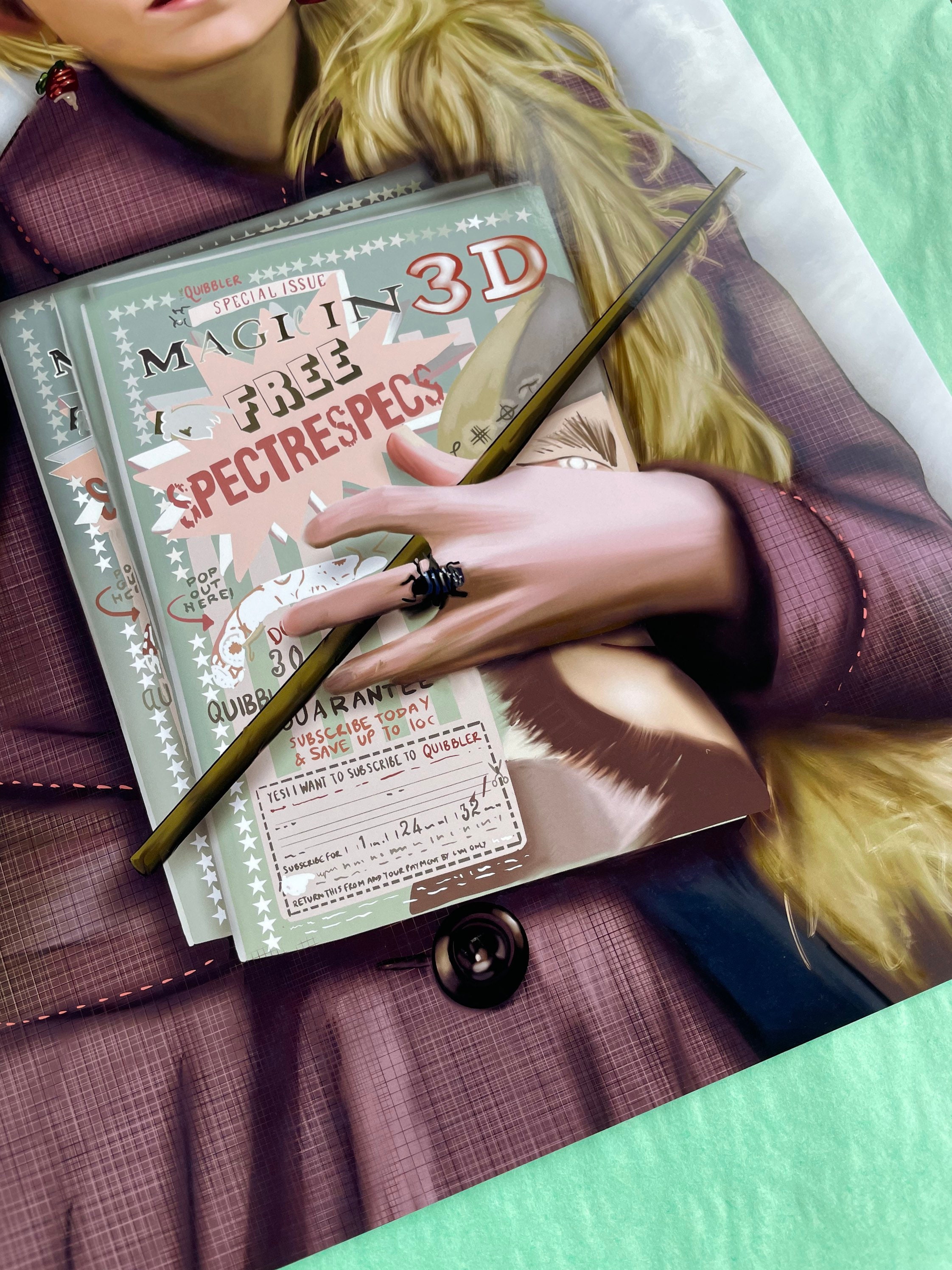 luna-lovegood-harry-potter-art-print-poster-unframed-etsy-uk