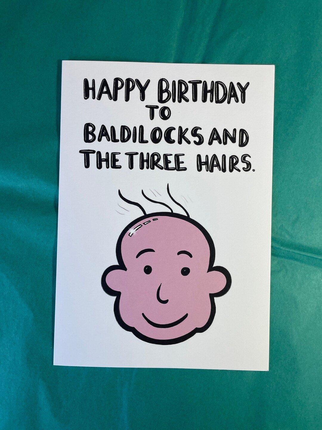 Funny Rude Birthday Card Bald Man Brother Dad Husband - Etsy