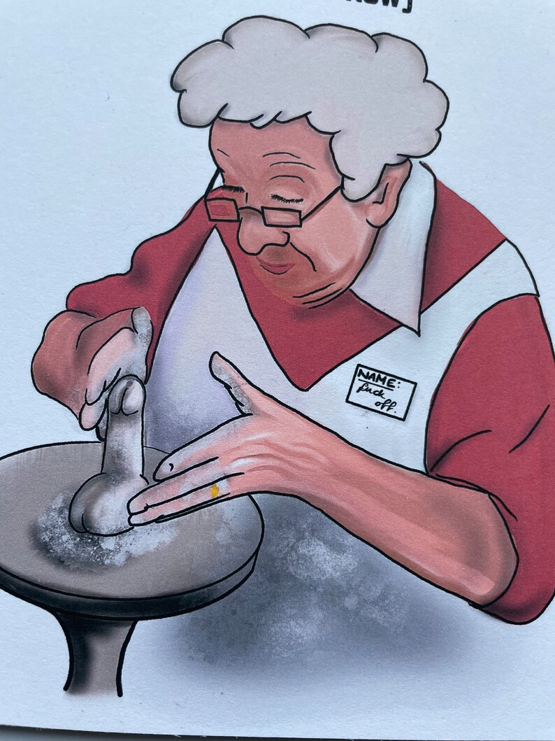 Rude, Funny, Happy Mother’s Day Card, Funny, Getting Old, Nursing Home, available in either light or dark skin image 5