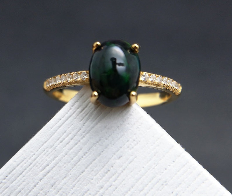 Opal Ring Gold Plated