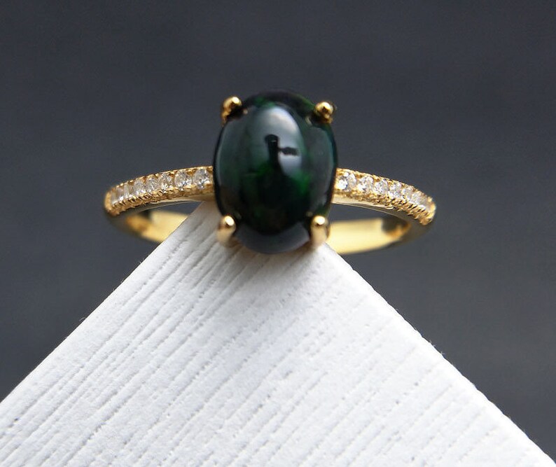 Opal Ring Gold Plated