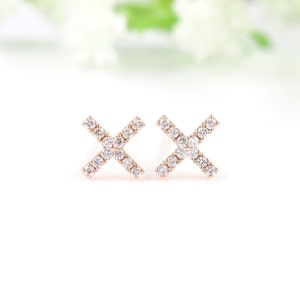 Diamond X Earrings main image 0
