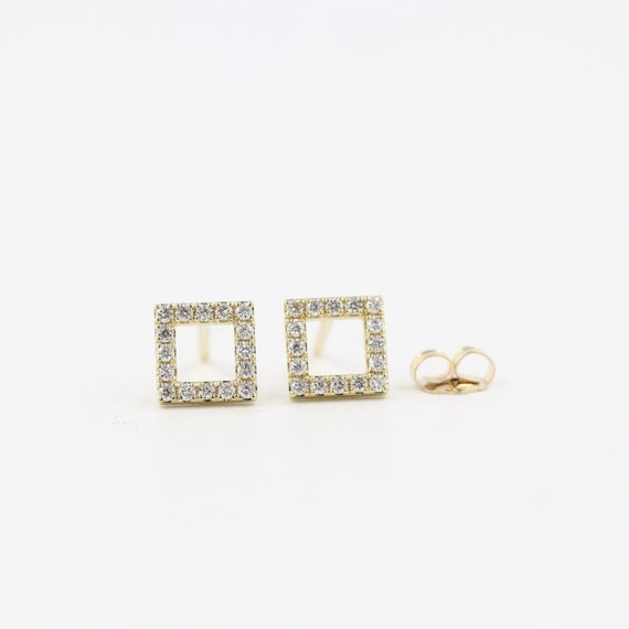 Square Diamond Earring Earrings - Buy Square Diamond Earring Earrings  online in India