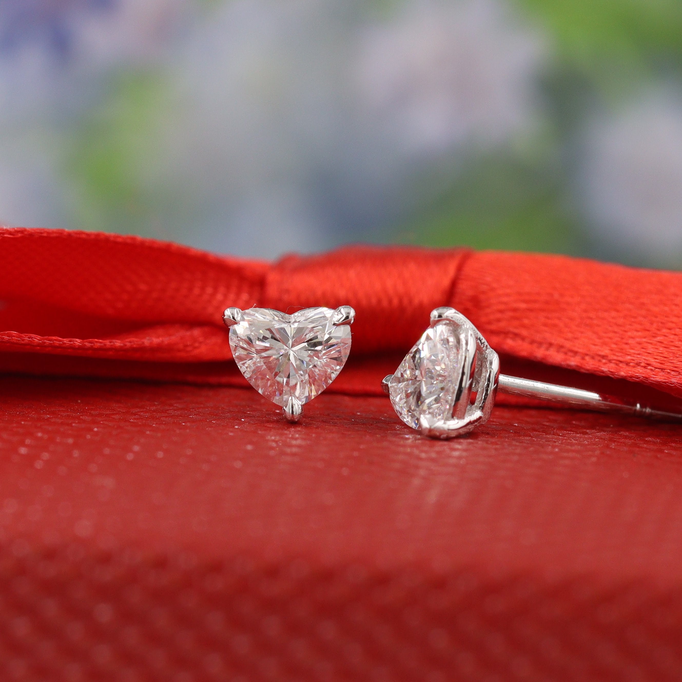 14K Rose Gold Diamond Rhythm Of Love Earrings 3/4 ct. - V Jewelers