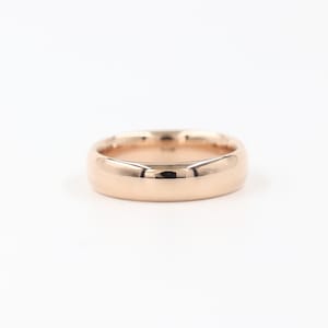 14k Gold Wedding Band 5mm: Handmade Promise Ring