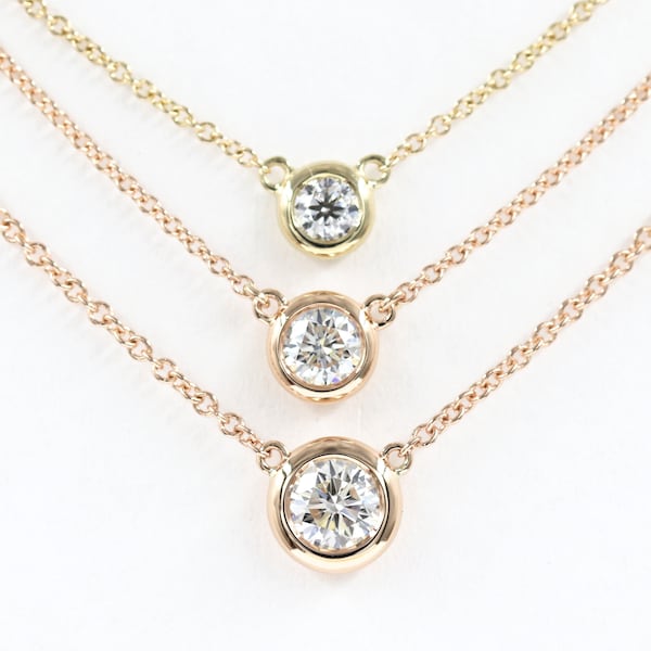 Solitaire Necklace - 4D332W8-46