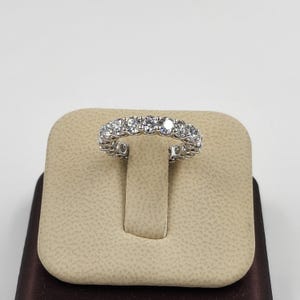 Lab Grown Diamond Eternity Ring: 14K Gold Wedding Band, 3ct - Anniversary gift