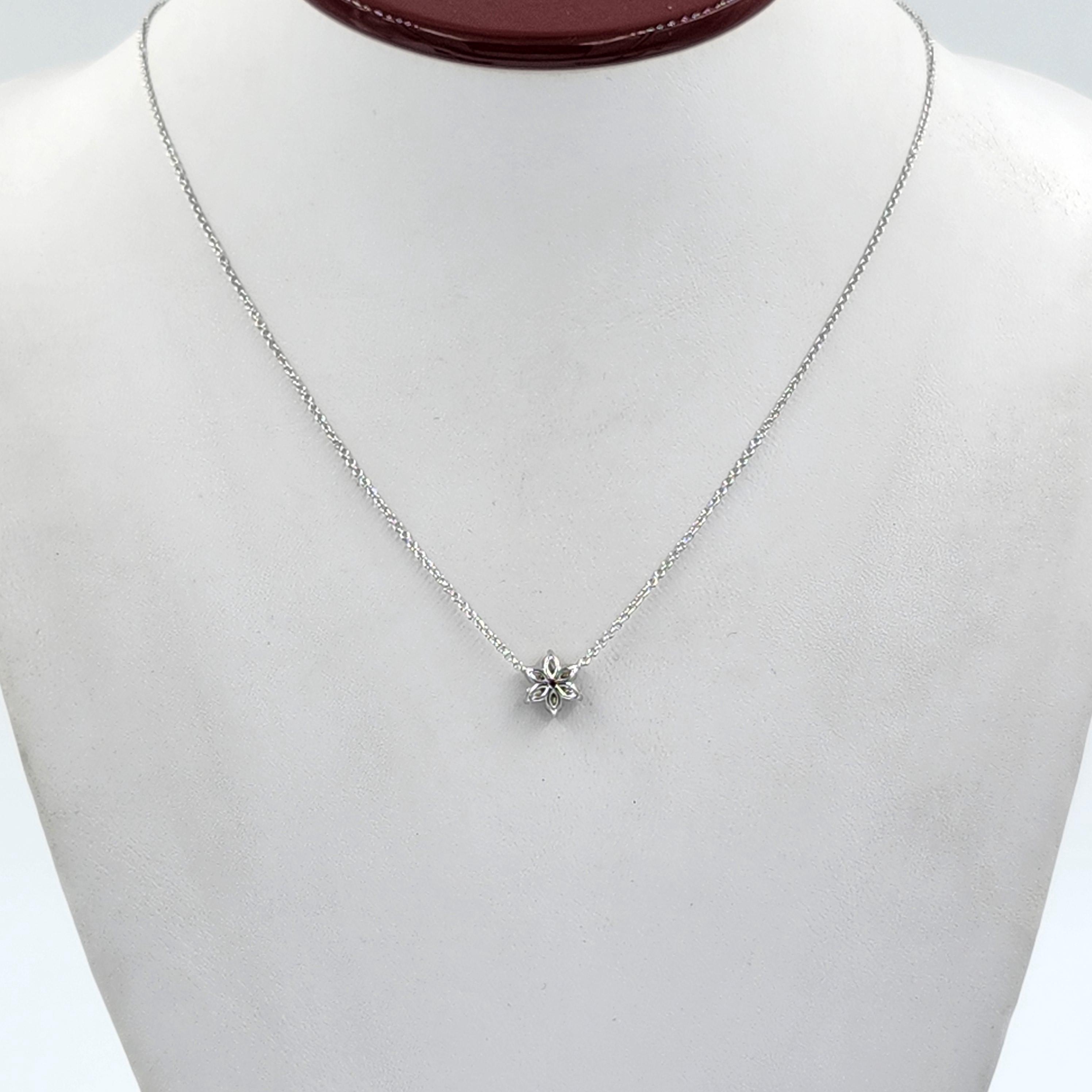 ANGARA 0.74 Ct Natural Diamond Pendant Necklace in 14K Solid  TRADED 14k natural0.3- 0.4ct diamond necklace main image 1