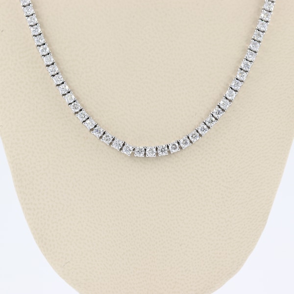 Diamond Tennis Necklace Etsy