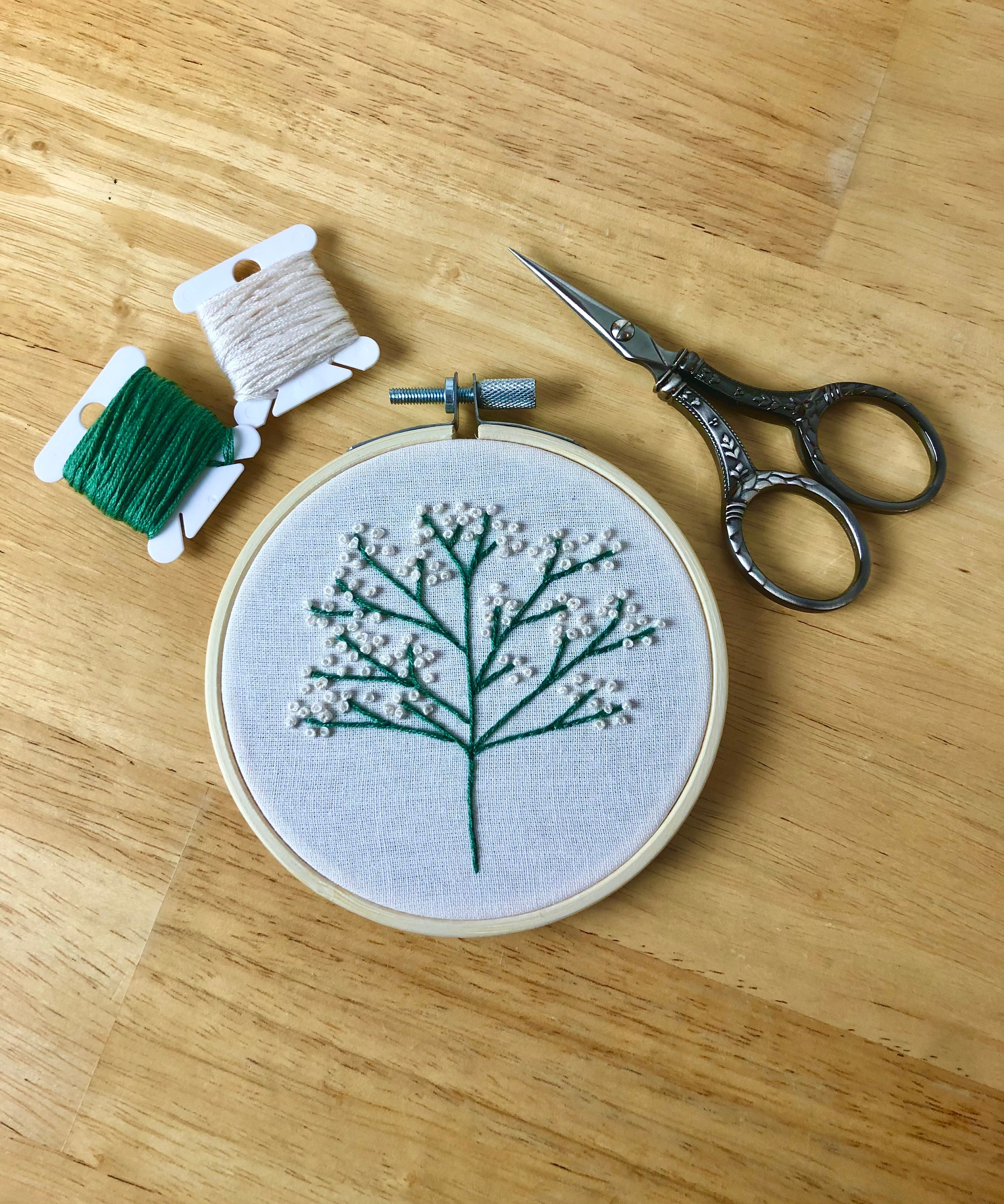 Baby's Breath Embroidery Plant Embroidery Botanical Art Etsy UK