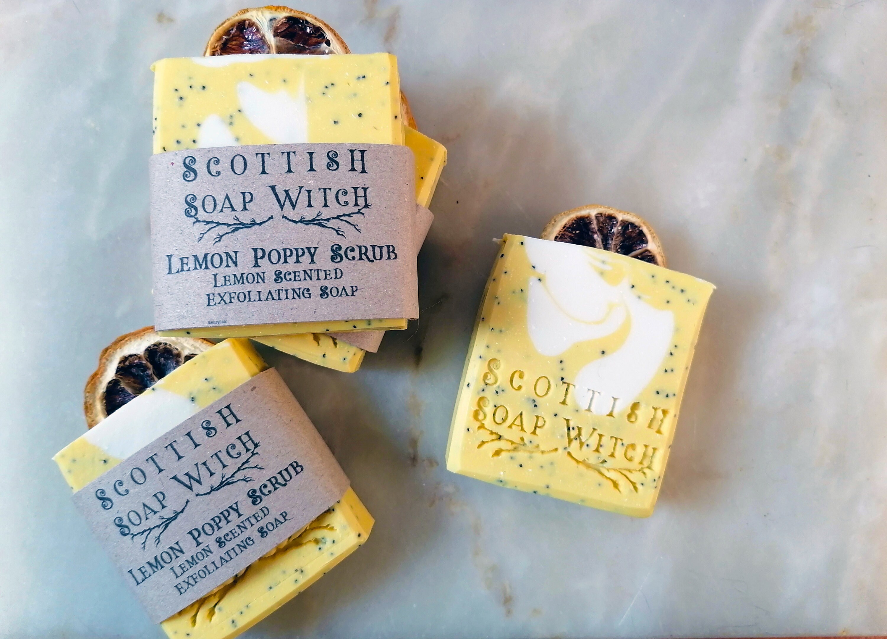 Lemon Poppy Scrub - Exfoliating bar soap
