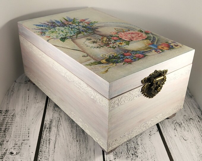 Vintage Tea Box Tea Box With Compartments Teebox Tea Etsy
