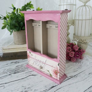 Wood Key Cabinet | Country Key Holder | Key Hanger | Wedding Gift | Wall Key Holder | Key Organizer | Housewarming Gift | Key Rack