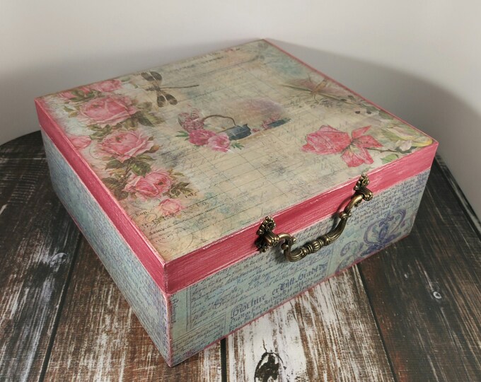 Vintage Tea Box Tea Box With Compartments Teebox Tea Etsy