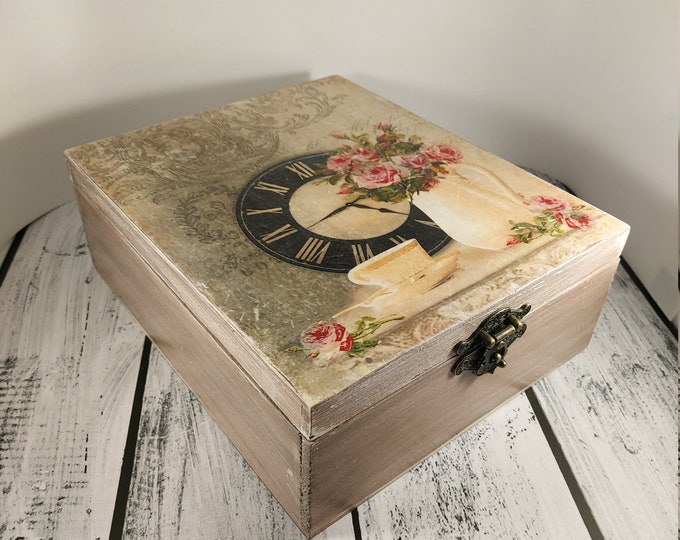 Vintage Tea Box Tea Box With Compartments Teebox Tea Etsy