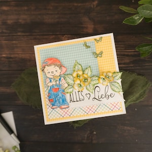 3D-Büttenpapier Grußkarte| Ribbon Glückwünsche Babypartykarte | "Geburtstagskarte ""Geburtstagskarte"" mit Blumen, für alle Anlässe"