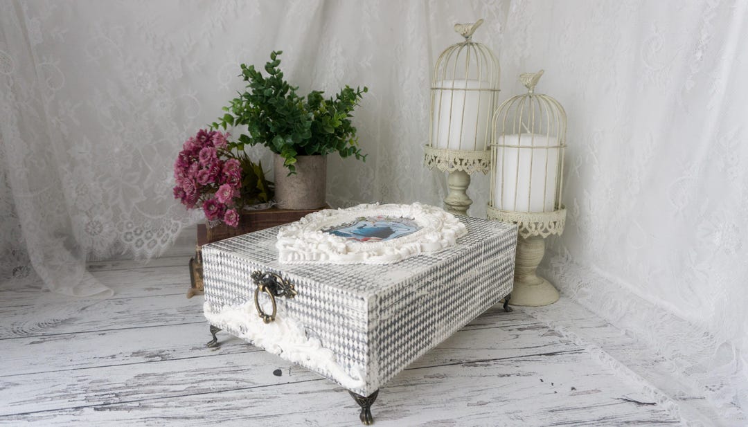 Handmade Tea Storage Box | Whimsical Decoupage Tea Caddy - Etsy