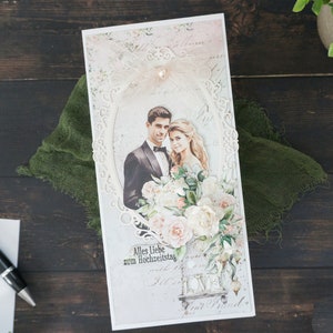 3D-Büttenpapier Grußkarte| Ribbon Schleife Glückwünsche Hochzeitskarte| "Geburtstagskarte ""Geburtstagskarte"" mit Blumen, für alle Anlässe"