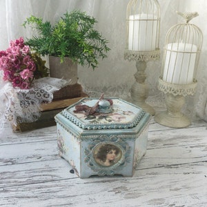 Shabby chic candy storage| Wooden box| Luxurious sweet candies storage box| Cookies chocolate organiser box| Candy box for kitchen decor