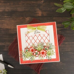Carte de voeux 3D en papier fait main | Carte de félicitations avec noeud de ruban pour elle | Carte d'anniversaire de fleurs en papier fabriquées en papier, carte de félicitations pour toutes les occasions