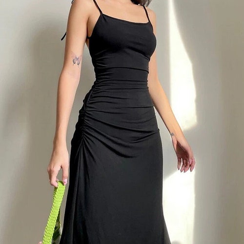 Strappy Black Dress/sexy Black Dress for Women/women Summer | Etsy